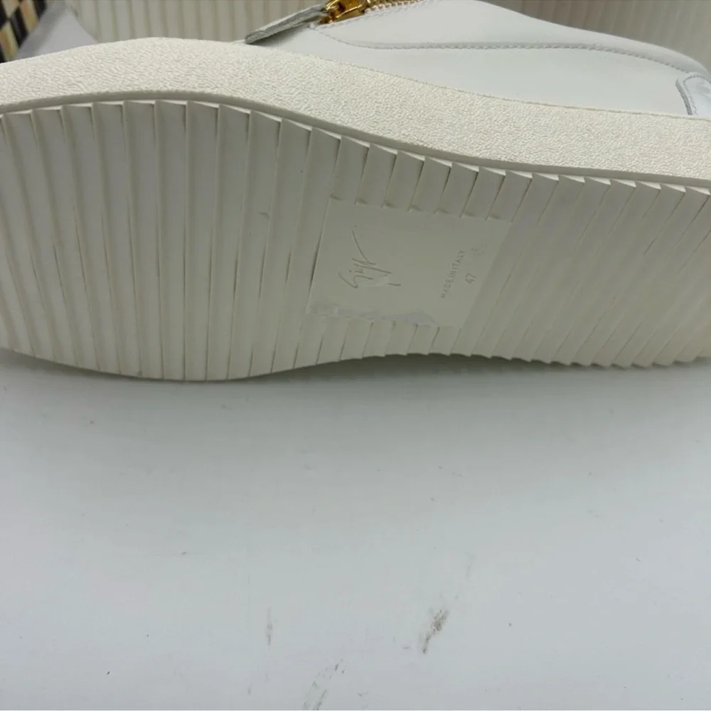 Men’s Giuseppe Zanotti low top leather sneakers size 47 made in Italy. - Picture 8 of 11